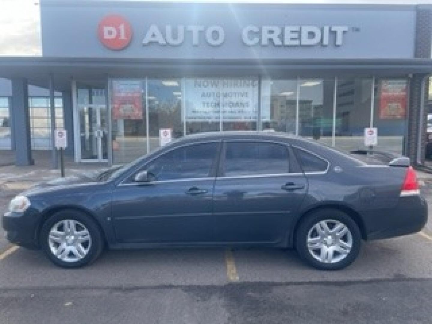 2008 Slate Metallic /Ebony Chevrolet Impala LT (2G1WC583781) with an 3.9L V6 SFI Flex Fuel engine, Automatic transmission, located at 8595 Washington St., Thornton, CO, 80229, (303) 287-5511, 39.852348, -104.978447 - 2008 Chevrolet Impala<br><br>D1 Auto NEVER charges dealer fees! All cars have clean titles and have been inspected for mechanical issues. We have financing for everyone. Good credit, bad credit, first time buyers.<br>Clean CARFAX.<br>Please call or text 303-287-5511 to schedule a test drive or ask a - Photo#0